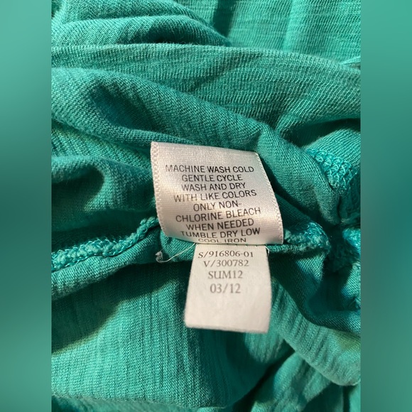 Banana Republic Factory T-Shirt Dress Short Sleeve Tunic Petites Spring Green SP - Picture 5 of 6